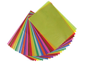folia Transparentpapier, 42 g/m², 70 x 100 cm, 25 Bogen, 10 Farben