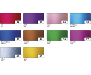 folia Alu Fotokarton 300 g/m² 35 x 50 cm 10 Bogen 10 Farben 3