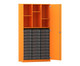 Flexeo® Schrank 30 kleine Boxen 6 Fächer 2 Türen 7