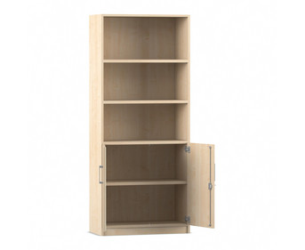 Flexeo® Kombi Schrank 5 Fächer unten Drehtüren = 5 Ordnerhöhen