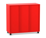 Flexeo® Regal 3 Reihen 16 kleine Boxen 2 Fächer mittig 6