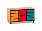 Flexeo® Regal 3 Reihen 2 große Boxen 8 kleine Boxen