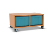 Flexeo® Regal 2 Reihen 2 große Boxen Mittelwand 1