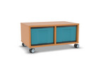 Flexeo® Regal 2 Reihen 2 große Boxen Mittelwand