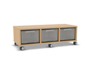 Flexeo® Regal 3 Reihen 3 große Boxen Mittelwand 1