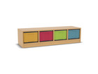 Flexeo® Regal 4 Reihen 4 große Boxen Mittelwand