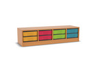 Flexeo® Regal 4 Reihen 8 kleine Boxen Mittelwand