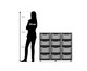 Flexeo® Regal PRO 3 Reihen 12 Boxen Gr M 2