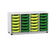 Flexeo® Regal PRO 4 Reihen 24 Boxen Gr S 7