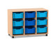 Flexeo® Regal PRO 3 Reihen 9 Boxen Gr M 3