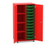 Flexeo® Schrank PRO 2 Reihen 12 Boxen Gr S 4 Fächer links 2 Türen 3