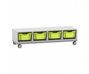 Flexeo® Regal PRO Stahlrahmen 4 Reihen 4 Boxen Gr M 6