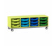 Flexeo® Regal PRO Stahlrahmen 4 Reihen 12 Boxen Gr S 6