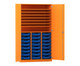 Flexeo® Bastelschrank PRO 3 Reihen 24 Boxen Gr S 8 Fächer 6