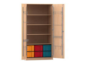 Flexeo® Musikschrank, 6 große Boxen, Breite 94,4 cm