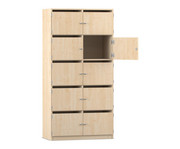 Flexeo® Schließfachschrank 10 Fächer mit Briefschlitzen Breite 94 4 cm 1