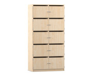 Flexeo® Schließfachschrank 10 Fächer mit Briefschlitzen Breite 94 4 cm 2