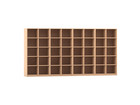 Flexeo® Bibliotheksregal 40 Fächer hoch Breite 377 6 cm