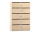 Flexeo® Schließfachschrank 10 Fächer mit Briefschlitzen Breite 126 4 cm 4