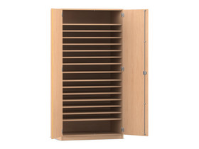 Flexeo® Papierschrank, 16 Fächer