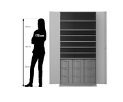 Flexeo® Bastelschrank 9 große Boxen 7 Fächer 2