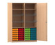 Flexeo® Sportschrank 4 Gitterkörbe 24 kleinen Boxen 1