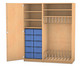 Flexeo® Liegepolsterschrank für 9 Liegepolster 10 Boxen 5 Fächer 1 Tür 1