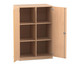 Flexeo® Polsterhockerschrank mittelhoch 6 Fächer 2 Türen 1