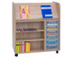 Flexeo® Bücherwagen fahrbar beidseitig 6 kleine Boxen 2