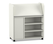 Flexeo® Bücherwagen fahrbar 3 große Boxen 2