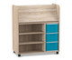 Flexeo® Bücherwagen fahrbar 3 große Boxen 7