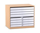 Flexeo® Papier und Bilderschrank 4 große 8 kleine Auszüge 1