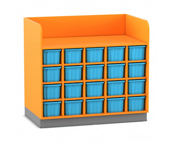 Flexeo® Wickelkommode mit 20 großen Boxen
