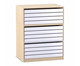 Flexeo® Papier und Bilderschrank 12 große Auszüge 1
