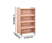 Flexeo® Bücherwagen beidseitig je 3 Schrägablagen 4