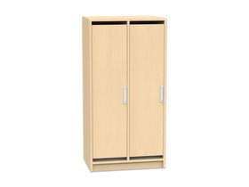 Flexeo® Garderobenschrank „Armadio“, 2 Türen, mit Fachböden, Höhe 130,4 cm