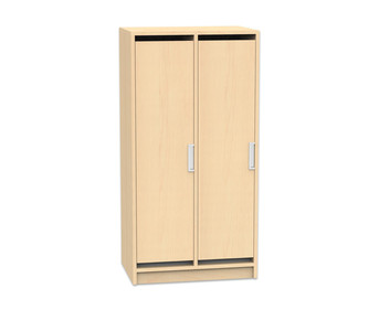 Flexeo® Garderobenschrank Armadio 2 Türen mit Fachböden Höhe 130 4 cm