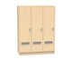 Flexeo® Garderobenschrank Armadio 3 Türen mit Fachböden Höhe 130 4 cm 1