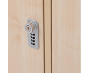 Flexeo® Garderobenschrank Armadio 3 Türen mit Fachböden Höhe 130 4 cm 3