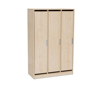 Flexeo® Garderobenschrank Armadio 3 Türen mit Fachböden Höhe 154 8 cm