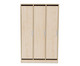 Flexeo® Garderobenschrank Armadio 3 Türen mit Fachböden Höhe 154 8 cm 2