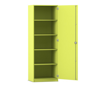 Flexeo® Schrank 5 Fächer 1 Tür Breite 64 1 cm