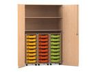 Flexeo® Garagenschrank PRO 3 Rollcontainer 24 Boxen Gr S 2 Fächer