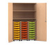 Flexeo® Garagenschrank PRO 3 Rollcontainer 24 Boxen Gr S 2 Fächer 1