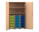 Flexeo® Garagenschrank PRO 3 Rollcontainer 24 Boxen Gr S 2 Fächer 3