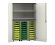 Flexeo® Garagenschrank PRO 3 Rollcontainer 24 Boxen Gr S 2 Fächer 6