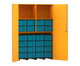 Flexeo® Garagenschrank 2 Fächer 4 Rollcontainer 24 große Boxen 3