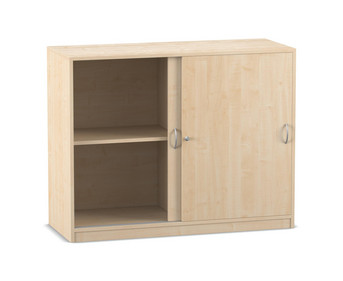 Flexeo® Schiebetürenschrank 4 Fächer Mittelwand Breite 126 4 cm