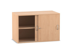 Flexeo® Aufsatzschrank, 2 Fächer, Schiebetüren, Breite 94,4 cm