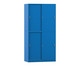 Flexeo® Schiebetürenschrank 12 Fächer Mittelwand 4 Türen Breite 94 4 cm 4